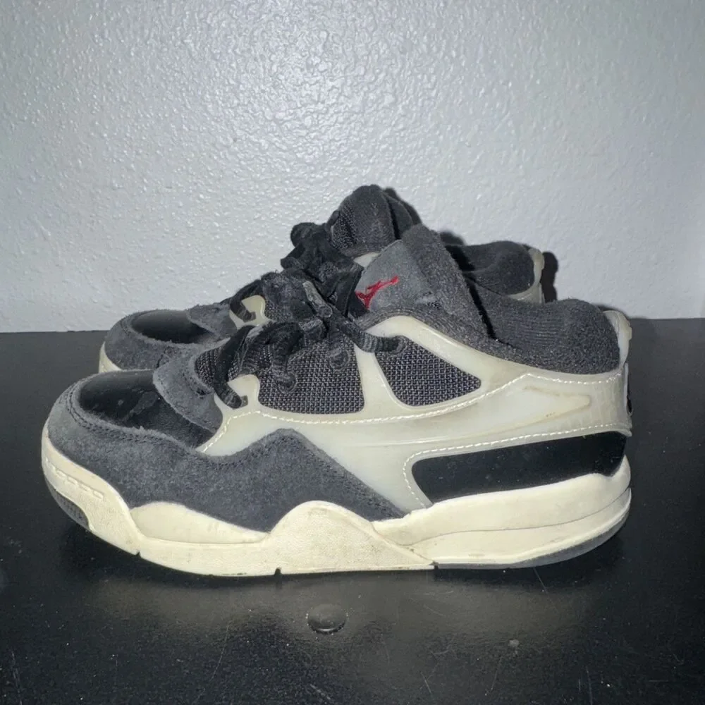 Jordan Spizike Low Black Anthracite Sail Boys Size 12C FQ7936-006 Sneakers